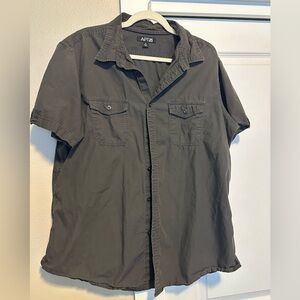 Apt. 9 Men's Charcoal Button Down Shirt